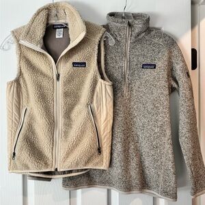 Patagonia Fleece Vest + Quarter Zip Bundle (2) – XS